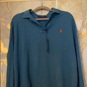 Traditional mesh polo R Lauren long sleeve